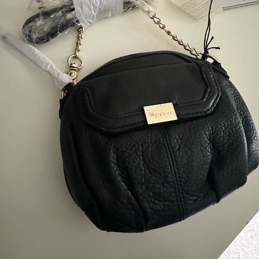 Foley + Corinna Black Revel Mini leather bag
